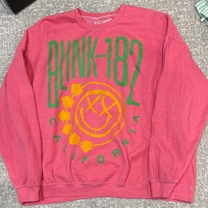 Urban Outfitters Pink Graphic Crewneck Sweater